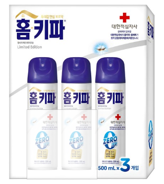 홈키파 대한적십자사 제로 에어졸 살충제 3p, 1세트, 1.5L